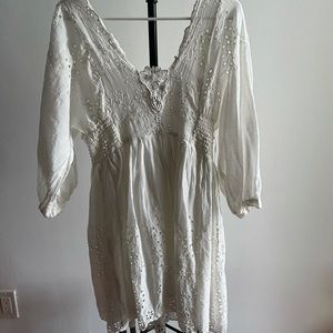 Free People Eyelet Mini Dress